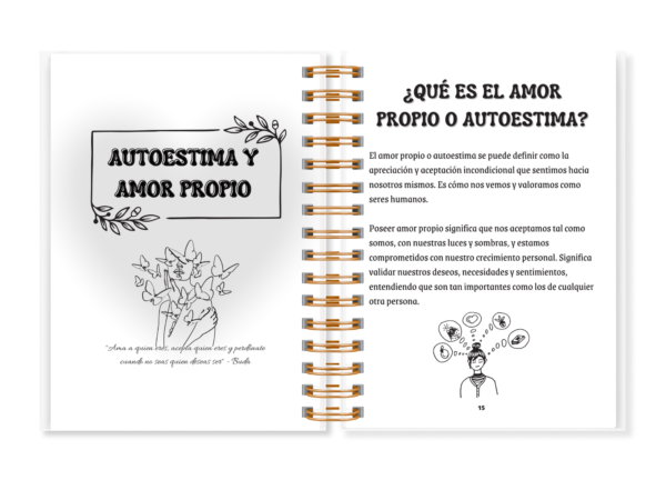 Portada del libro "Conócete, Acéptate y Transfórmate", una guía digital con herramientas y ejercicios para el autodescubrimiento y crecimiento personal.