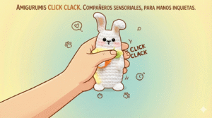 Amigurumis click clack para la ansiedad