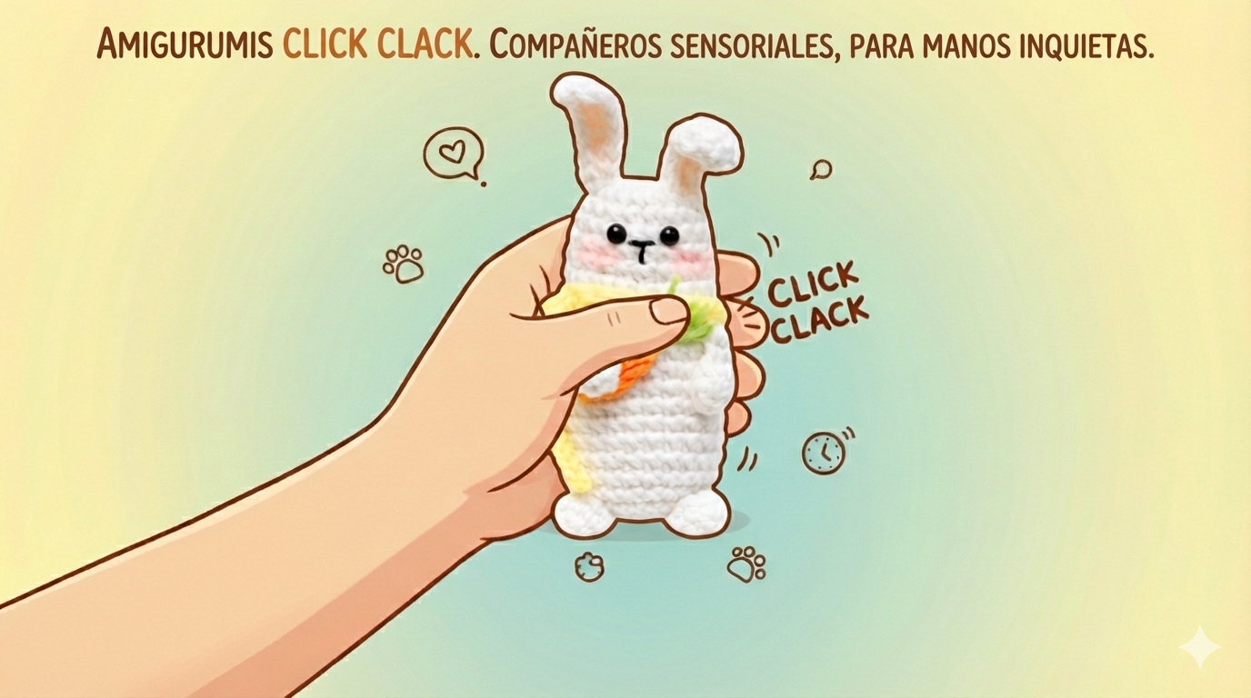 Amigurumis click clack para la ansiedad